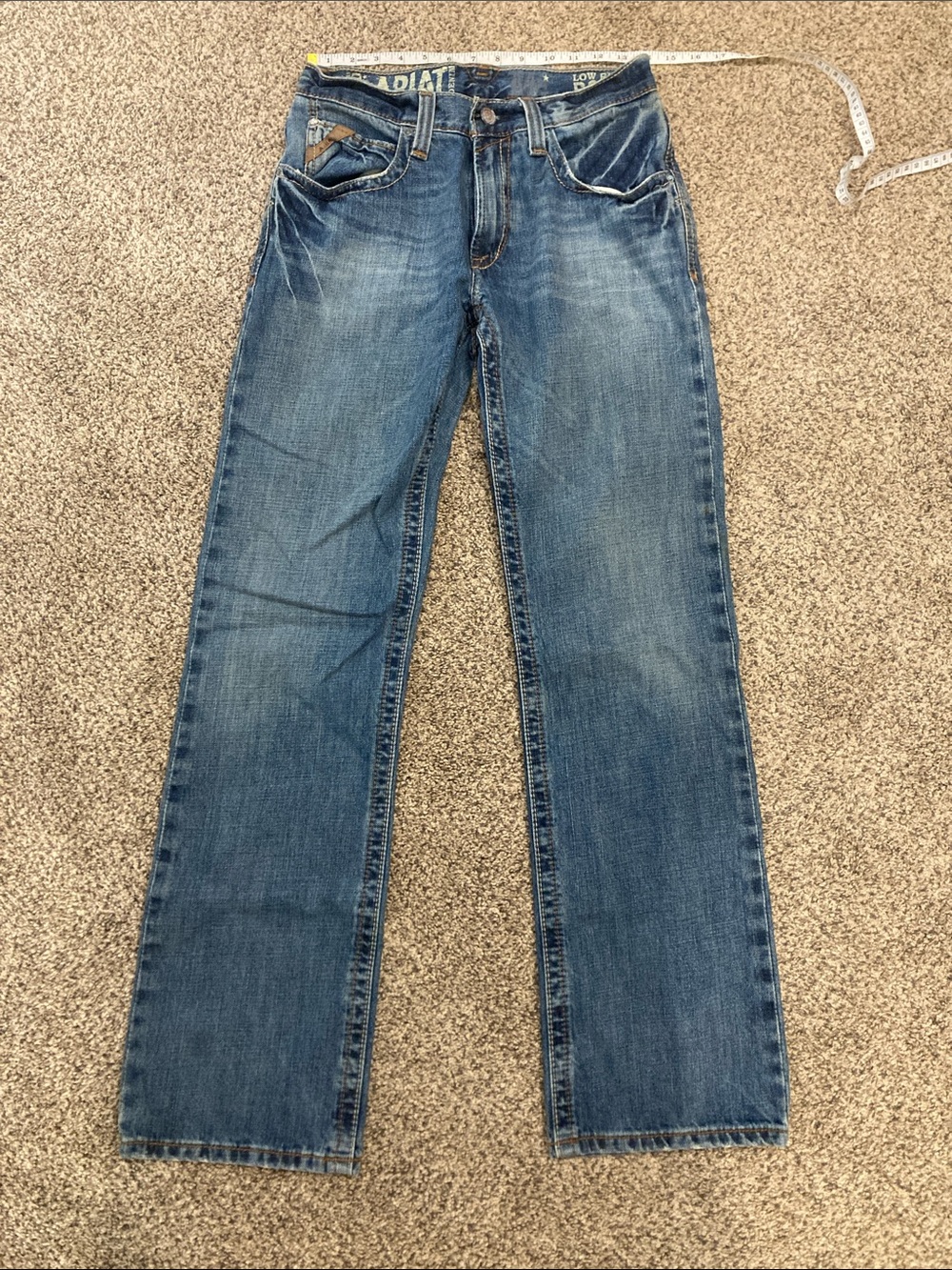 Ariat Men's Bootcut Denim Jeans in Medium Blue Wash